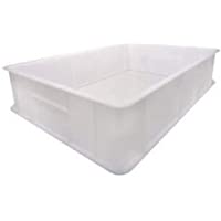Giganplast Caja para masas de Pan y Pizza Mod. Service 30 x 40 x 10 cm. Color: Blanco.